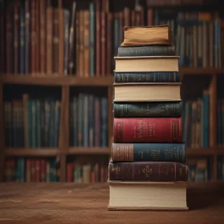 book stack png