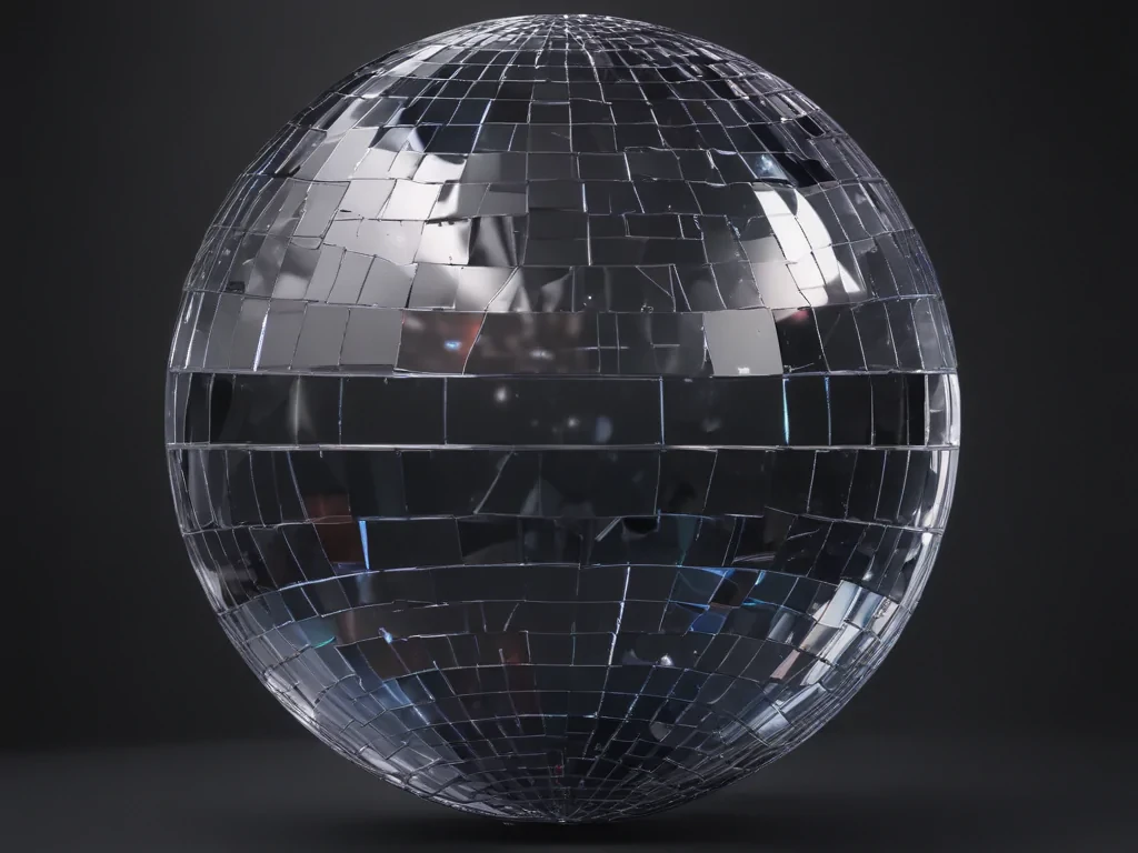 transparent disco ball