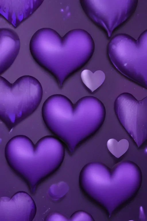 purple hearts wallpaper
