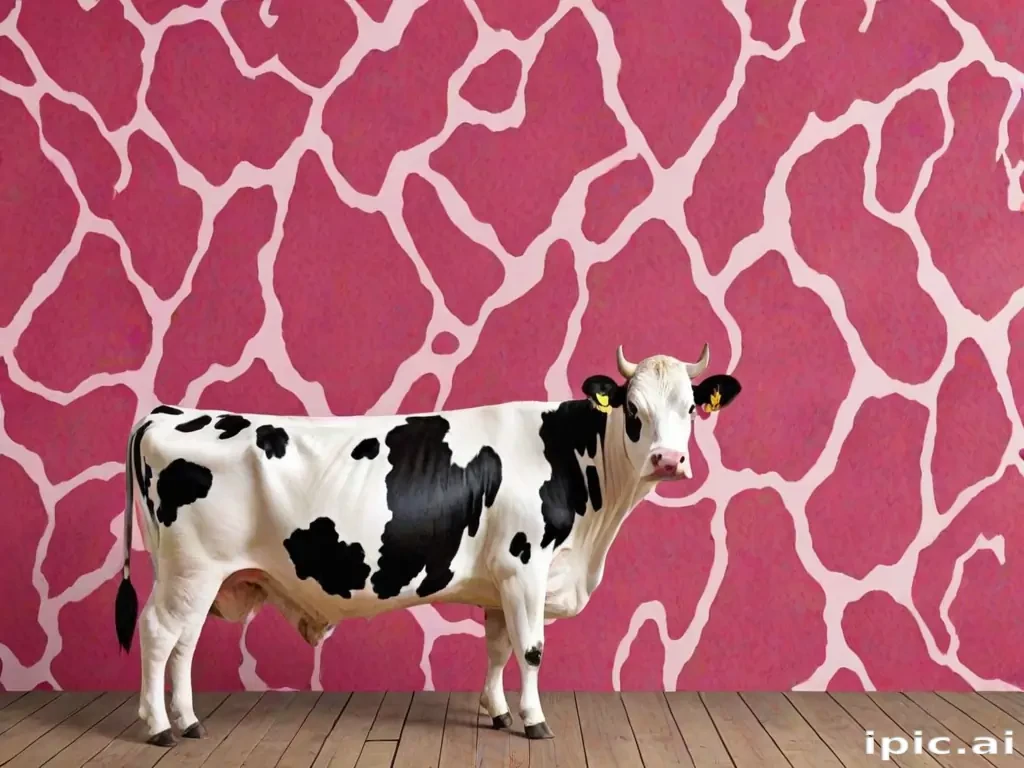 pink cow print wallpaper