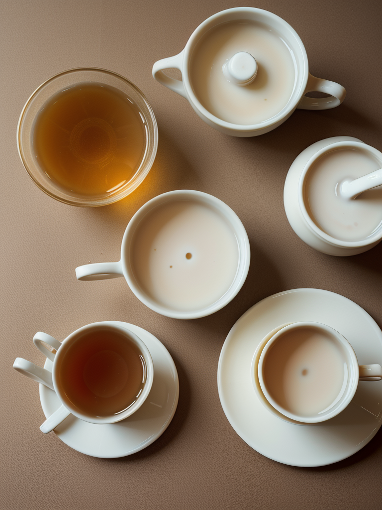 tea with milk and honey