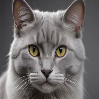 grey cat