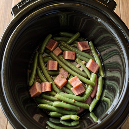 crockpot green beans and ham