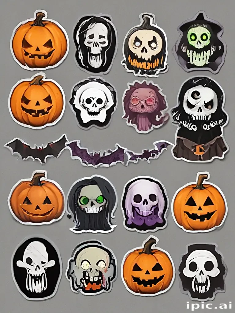 halloween stickers png