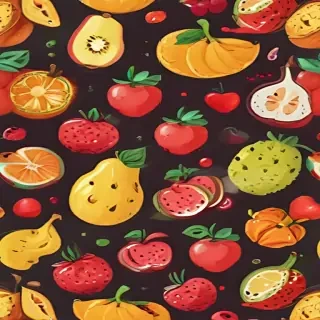 cartoon fruit