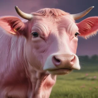 pink cow wallpaper