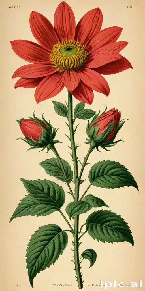 vintage flower illustration