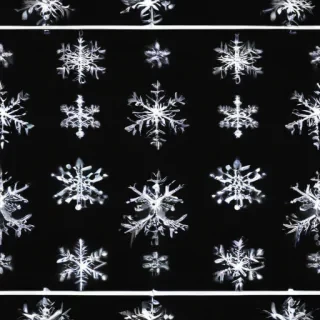 transparent snowflakes