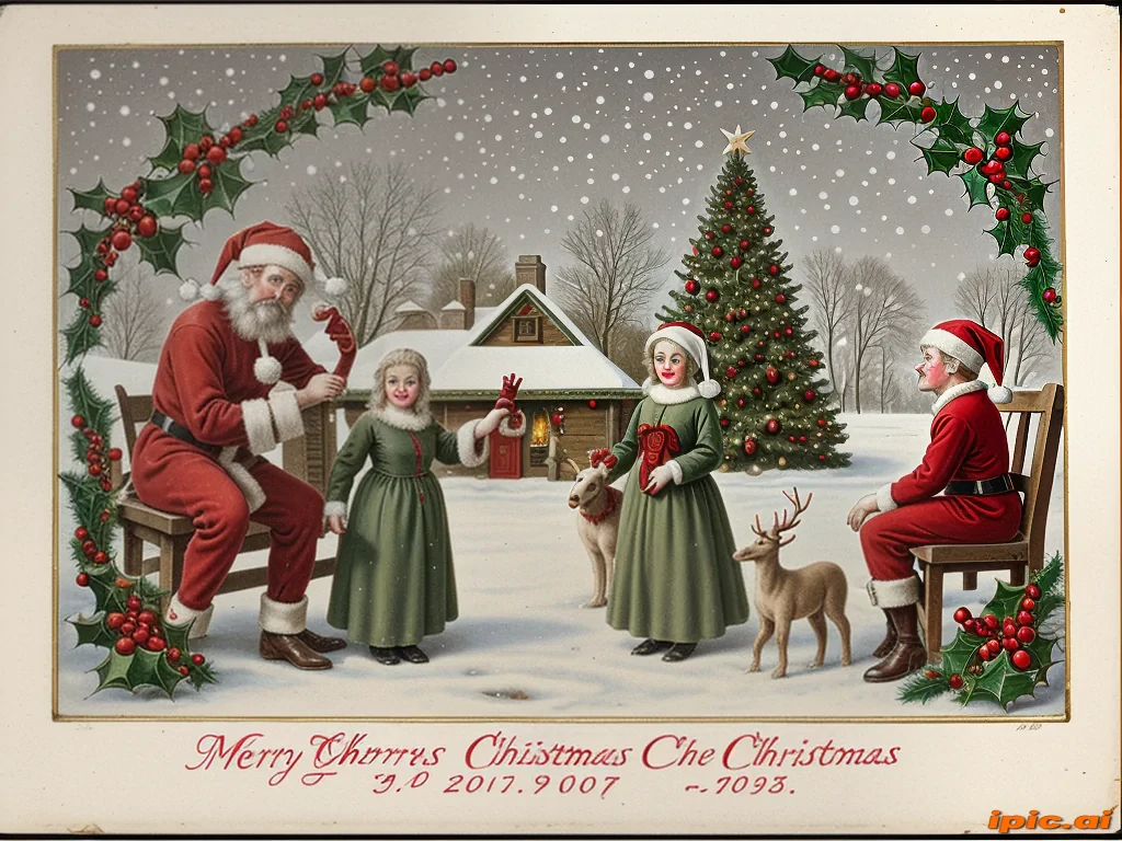 antique christmas images