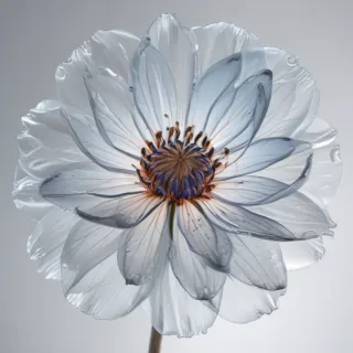 transparent flower outline