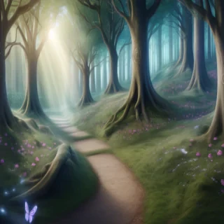 enchanted forest background