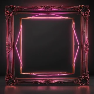 neon frame png