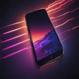 iphone neon wallpaper