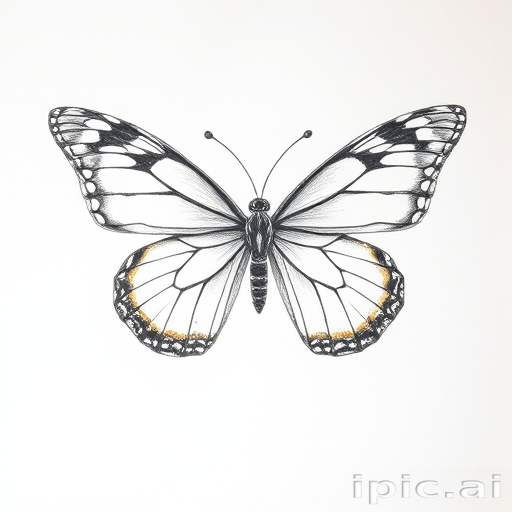 picture of a butterfly drawing
