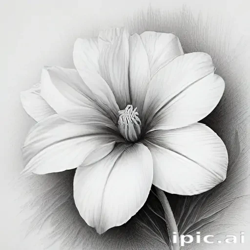 pencil drawings of flowers