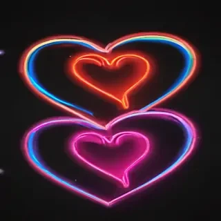 neon heart png