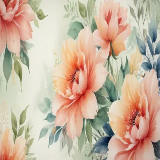 watercolor floral background