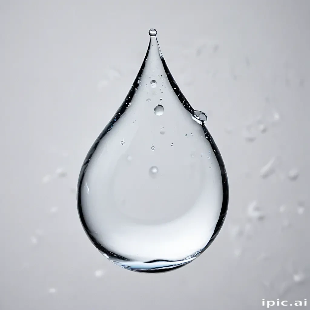 transparent water drop