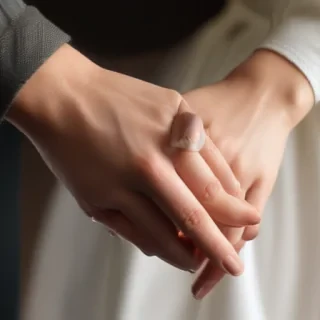 couple holding hands aesthetic