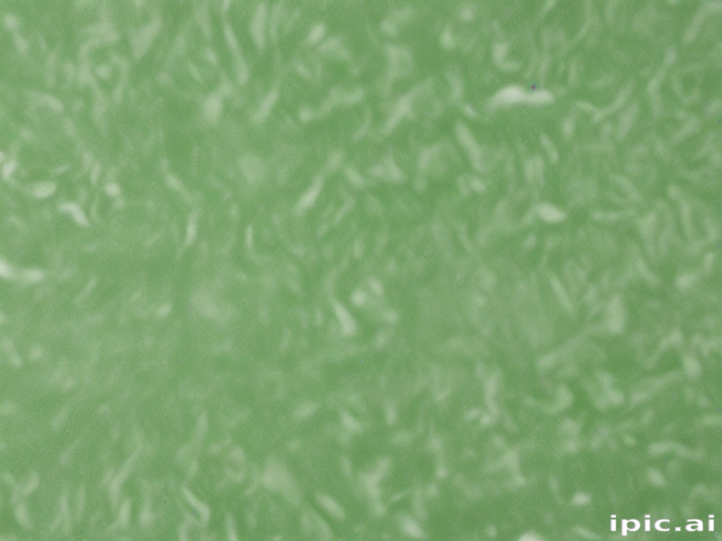 Abstract Green Texture Featuring Soft Waves and Subtle Variations in Color
