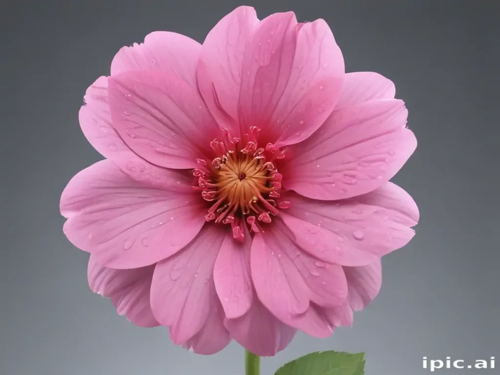 pink flower transparent background