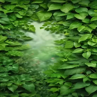 green leaves background