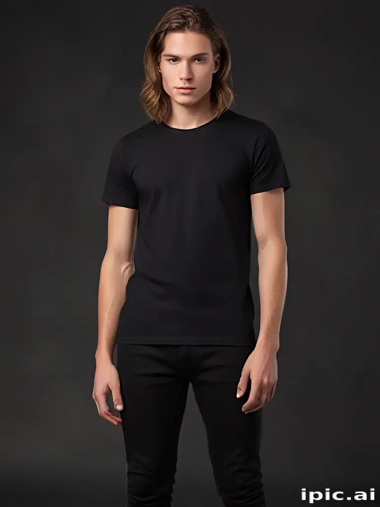 black tee png
