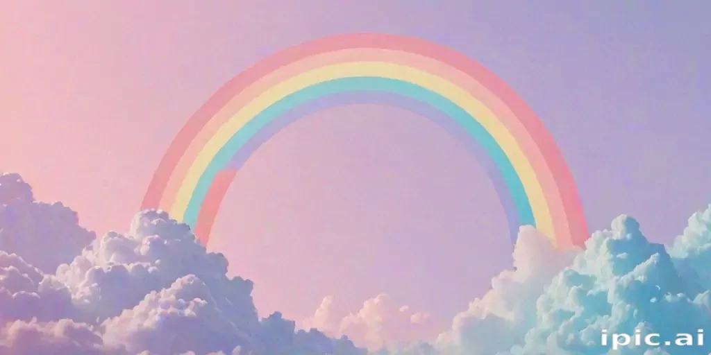 pastel rainbow aesthetic wallpaper