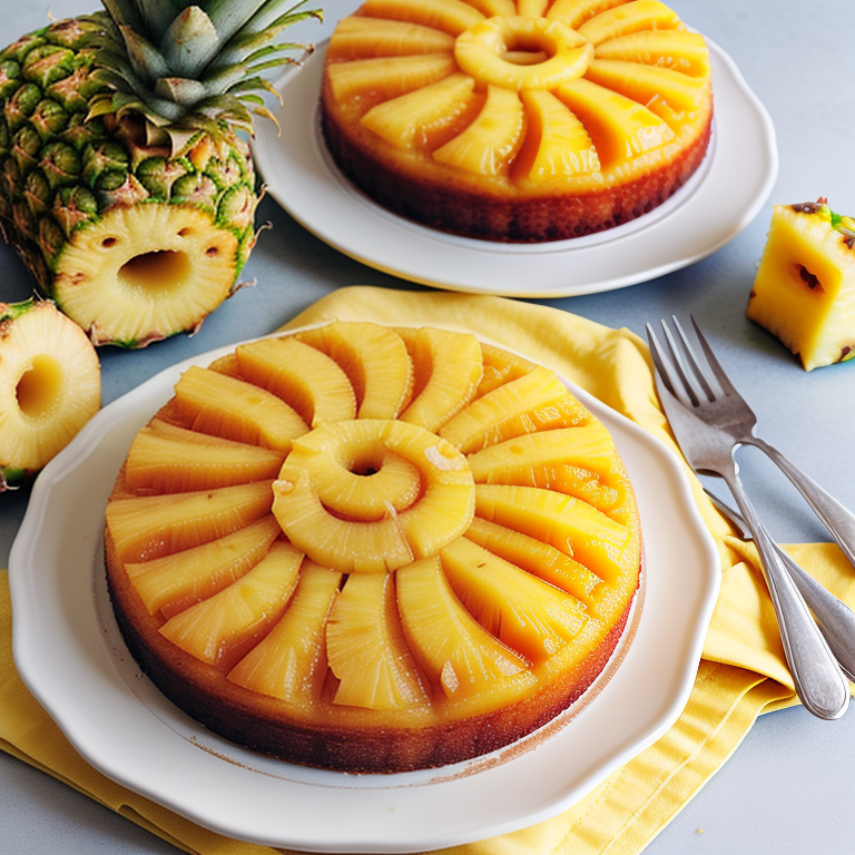 pineapple upside down cake with yellow cake mix
