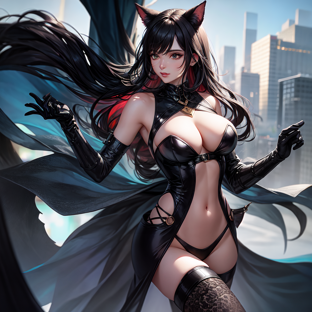 2 catgirls