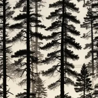 pine tree silhouette png