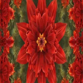 red flower bg