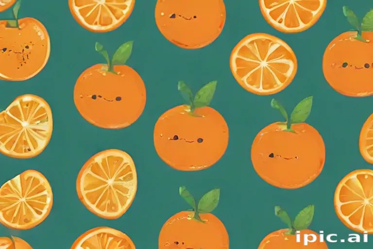 cute orange wallpaper