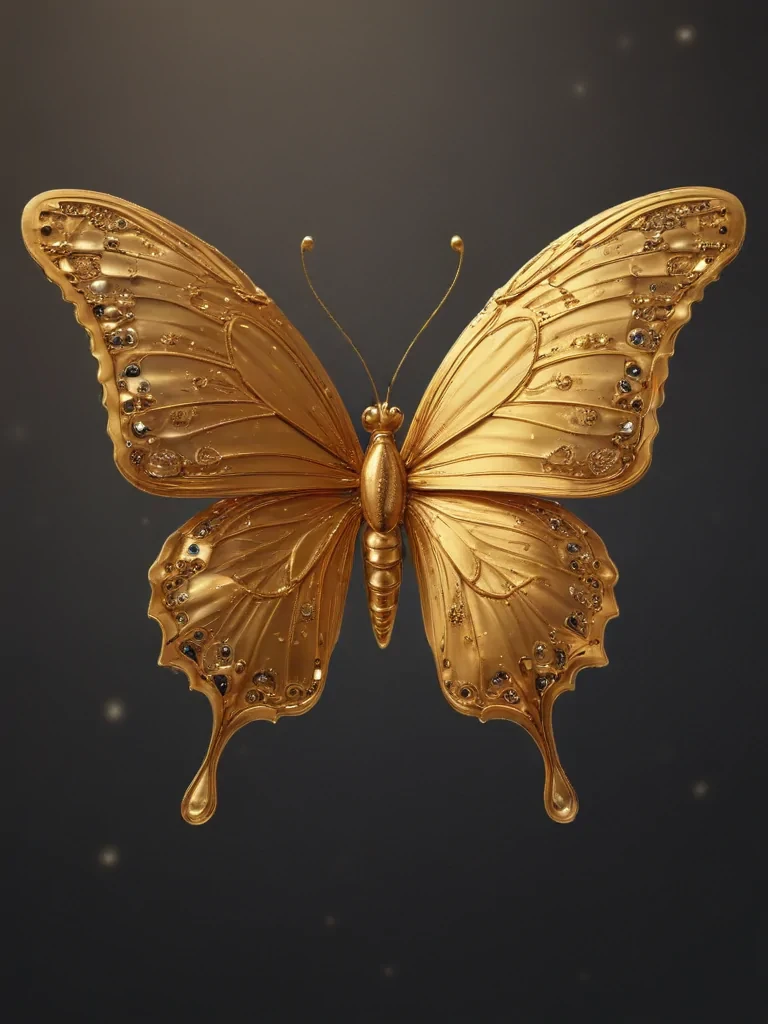 golden butterfly png