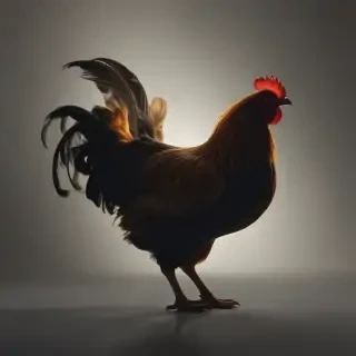 silhouette of a chicken