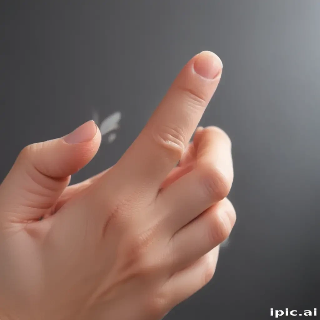 middle finger transparent