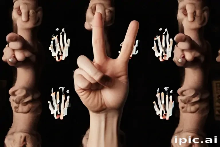 middle finger background
