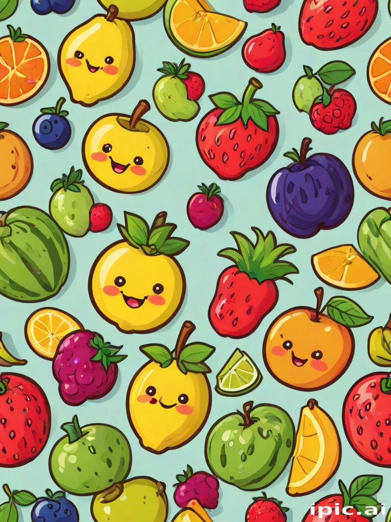 cartoon fruit