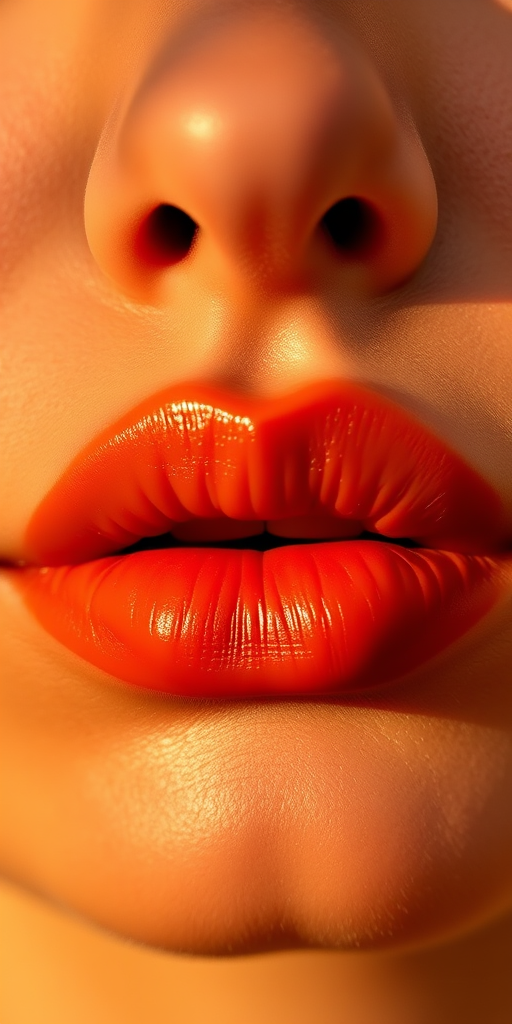 Sun-kissed terracotta lips evoke warmth and earthiness, featuring a creamy matte texture that complements golden-hour lighting