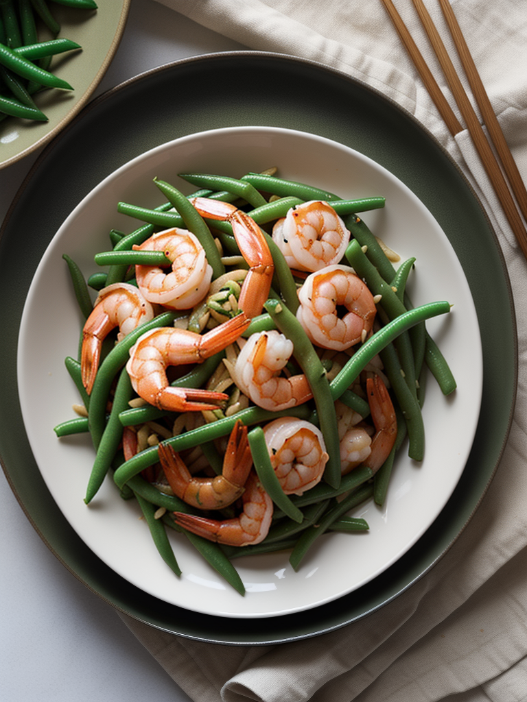 shrimp and green bean stir fry