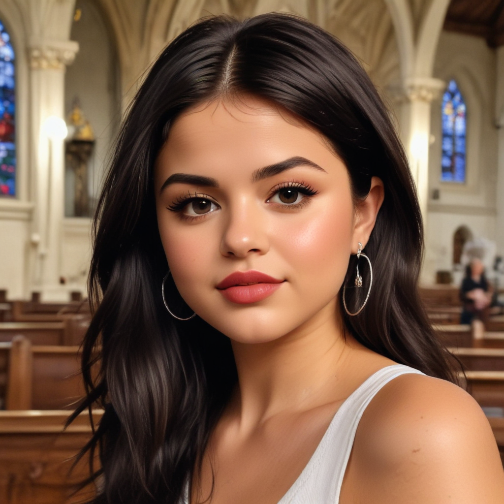selena gomez church