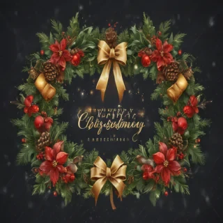 merry christmas clip art transparent background