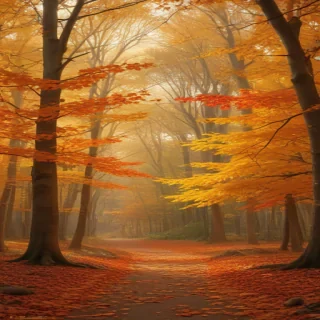 fall leaves aesthetic