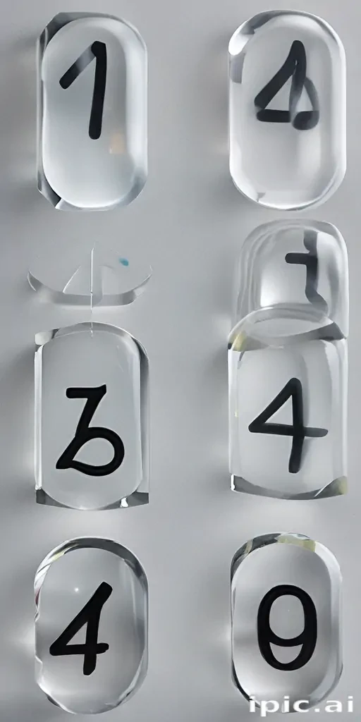 transparent numbers