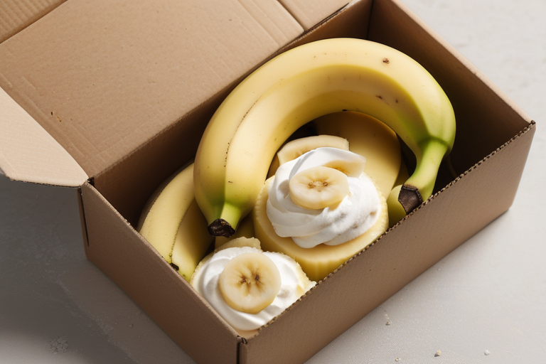 bananas in a box dessert