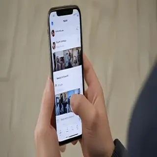 person holding phone