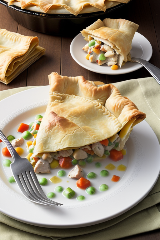chicken pot pie with phyllo pastry