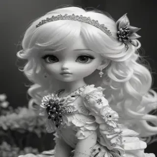 cute black and white