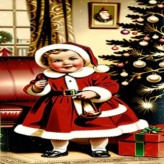 christmas images vintage