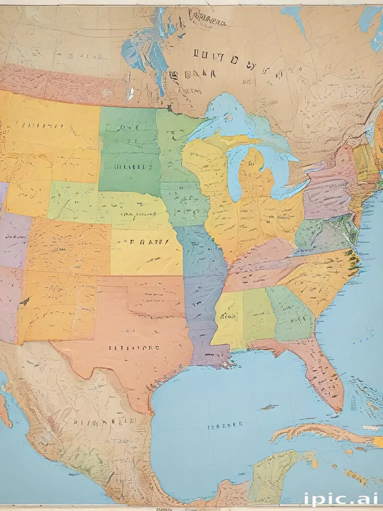united states of america map